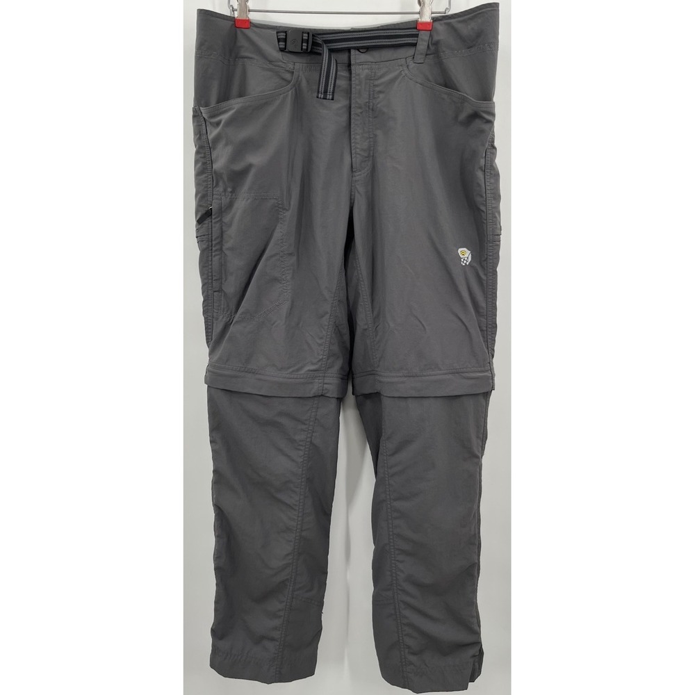 Mountain Hardwear Mens Large Belted Outdoor Hiking Pants Convert to Shorts